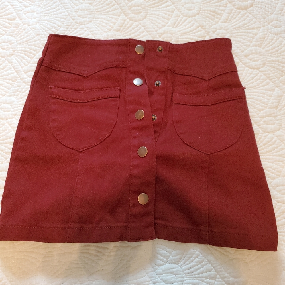 Button up aline skirt